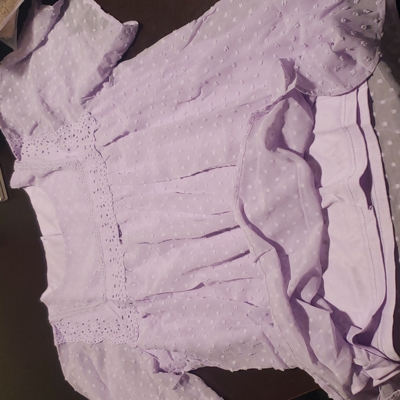 1 Small left❣New boutique swiss dot flutter sleeve top - Picture 10 of 12